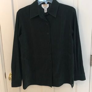 Talbots dark green top.